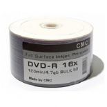 оптический диск DVD-R CMC 4.7 Gb, Full Ink Print (50 шт)