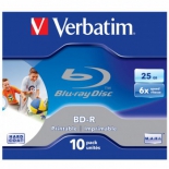 Оптический диск BD-RE Verbatim 25Gb 6x Jewel case (1шт) Printable