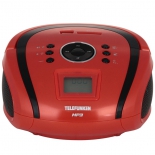 магнитола Telefunken TF-SRP3449 (красный с черным)