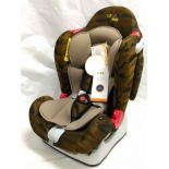 автокресло детское Liko Baby LB-510 (до 25 кг), коричневое/камуфляж