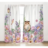 шторы Солнечный Дом, комплект из 2-х штор микрофибра, 165*270см, Совушка