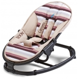 шезлонг детский Caretero Boom, коричневое