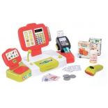 набор игровой для игры на улице Smoby 350107 (электронная касса с аксессуарами, 27 предметов), красный