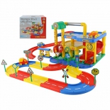 набор игровой для игры на улице Полесье Гараж №1 с дорогой (в коробке)