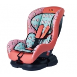 автокресло детское Liko Baby 303 C 0-1 (0-18кг), Розовый/Обезьянки