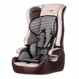 автокресло детское Liko Baby 513 C, Бежево-коричневое/Зебра