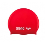 шапочка плавательная Arena Classic Silicone JR красный/белый (91670 44)