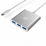 USB-концентратор Hiper C4 серебристый