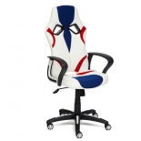 компьютерное кресло Tetchair RUNNER 36-01/tw-10/tw-08, белый/синий/красный