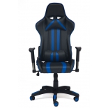 кресло офисное TetChair iCar, чёрно-синее