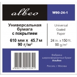 бумага для принтера Albeo InkJet Coated Paper-Universal W90-24-1 (Рулонная бумага)