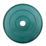 диск для штанги ProfiGym d31мм (10,0кг) зеленый