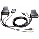 KVM-переключатель D-Link KVM-221 (на 2 ПК, USB)