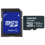 карта памяти Toshiba SD-CX32UHS1(6A (microSDHC, 32Gb, U3, SD-адаптер)