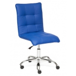 кресло офисное TetChair ZERO кож/зам, синий, 36-39