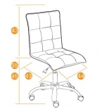 кресло офисное TetChair ZERO кож/зам, коричневoe, 36-36