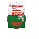 круг шлифовальный Hammer Flex 214-007 Д125мм 8отв. Р 180, набор 5 шт