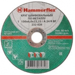 круг шлифовальный Hammer Flex (232-026) по металлу 150 x 6.0 x 22,23 A 24 R BF