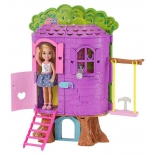 кукла Игровой набор Barbie Домик на дереве Челси