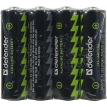 батарейка Defender LR6-4B 4PCS 56012 alkaline 4 шт AA