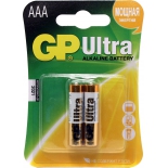 батарейка GP Ultra Alkaline 24AU LR03 AAA (2шт)