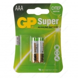 батарейка GP Super Alkaline 24A LR03 AAA (2шт)