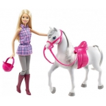 кукла Barbie DHB68 Барби и лошадь (набор)