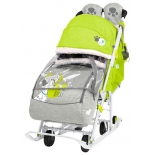 санки-коляска Nika Disney baby 2 101 Далматинец, лимонные