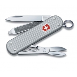 нож перочинный Victorinox Classic Alox (58 мм, 5 функций, алюминиевая рукоять), серебристый