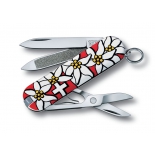 нож перочинный Victorinox Classic Edelweiss, 58 мм, 7 функций, (0.6203.840) разноцветный
