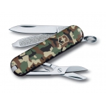 нож перочинный Victorinox Classic SD Camouflage, 58 мм, 7 функций, (0.6223.94) зелёный камуфляж