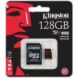 карта памяти Kingston SDCA3/128GB ( R/W 90/80, с адаптером)