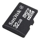 карта памяти Sandisk microSDHC 32Gb Class 4 + adapter