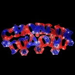 новогоднее украшение Торг-Хаус «С Новым годом» вывеска мерцающая