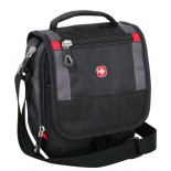 сумка WENGER 1092239,15х5х22 см, черный/серый