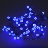 новогоднее украшение Гирлянда Торг-Хаус LED Матовая синяя, 6.5 м, IP20