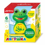 музыкальная игрушка Азбукварик Танцующая лягушка (с кодом для скачивания книжки)