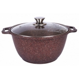 кастрюля KUKMARA КГА22А а/пр литая Granit ultra red, 2,0 л