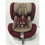автокресло детское Torego JM05 IsoFix 0-1-2 (0-25 кг), красное/лен