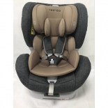 автокресло детское Torego JM05 IsoFix 0-1-2 (0-25 кг), серое/лен