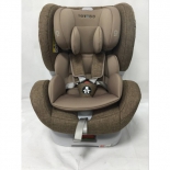 автокресло детское Torego JM05 IsoFix 0-1-2 (0-25 кг), коричневое/лен