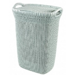 корзина для белья Curver 03676-X60-00 KNIT (57л) голубая
