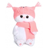 игрушка мягкая BudiBasa Кошечка Ли Ли Бэби в шапке-сова и шарфе 20 см (LB-022)