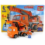 конструктор Город Мастеров Стройка 7516 Камаз: Кран с фигуркой