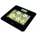Напольные весы Scarlett SC-BS33E002 BK/YW flowers, желтый рисунок