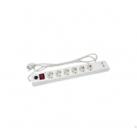 сетевой фильтр Buro BU - SP5_USB_2A - W, белый