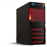 корпус Crown ATX CMC-SM162 black/red 450W