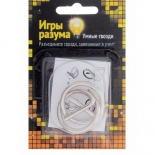головоломка Interpuzzles Игры разума Умные гвозди № 9, уровень сложности 1, металл