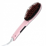 прибор для укладки Расческа-выпрямитель Fast Hair Straightener, розовый