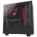 корпус компьютерный NZXT H500 CA-H500B-BR черный/красный